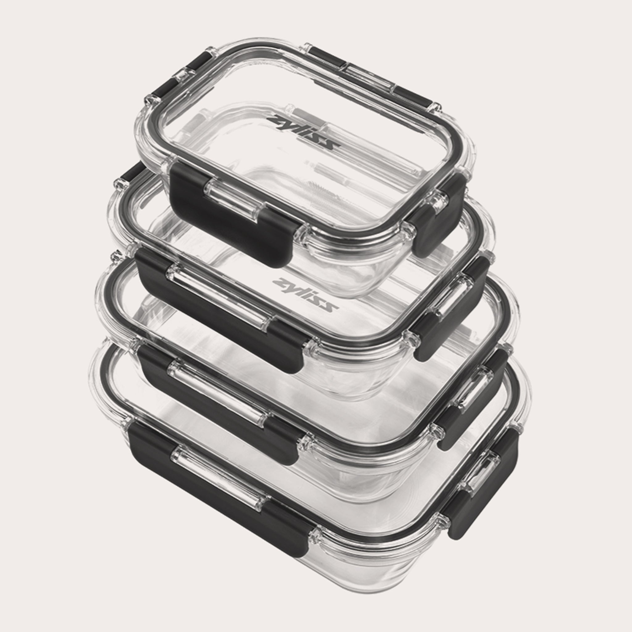 Zyliss 4-Piece Glass Container Set