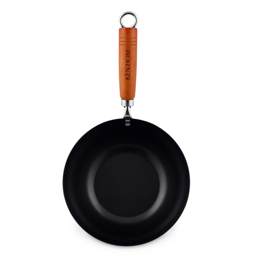 Ken Hom Classic Non-Stick Carbon Steel Mini Wok, 8 in