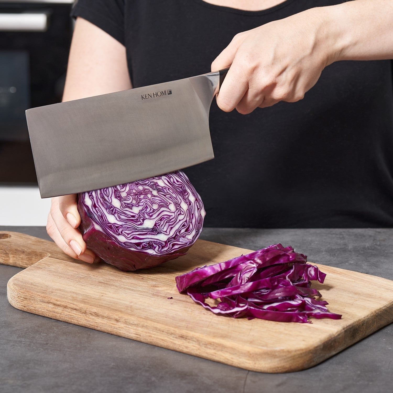 Ken Hom Stainless Steel Cleaver 7"