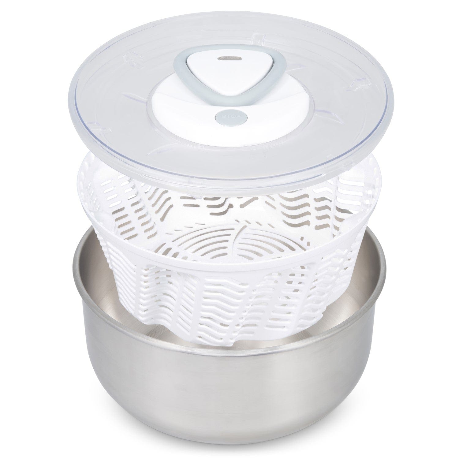 Zyliss Easy Spin 2 Stainless Steel Salad Spinner