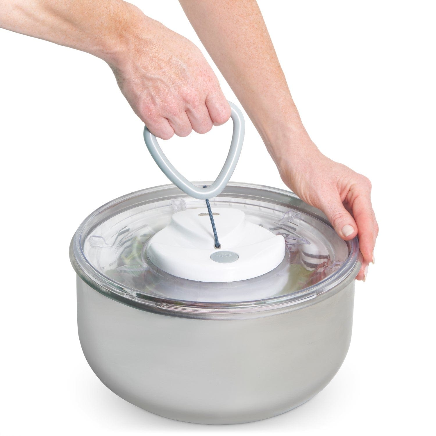 Zyliss Easy Spin 2 Stainless Steel Salad Spinner